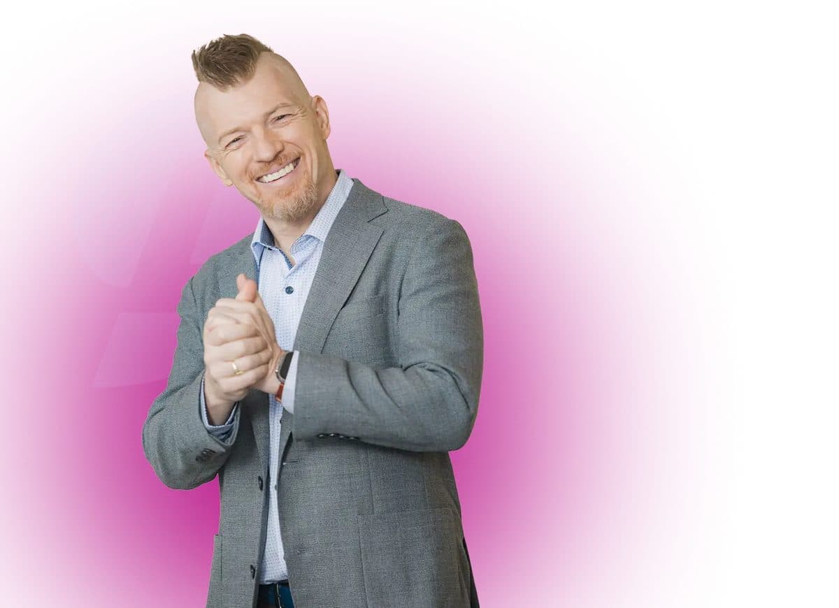 Portrait of Shane Lukas, keynote speaker and brand strategist